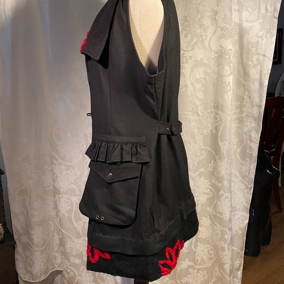 BOO RADLEY GORGEOUS LONG BLK VEST (SZ SMALL) (BNWT) - Picture 7 of 13